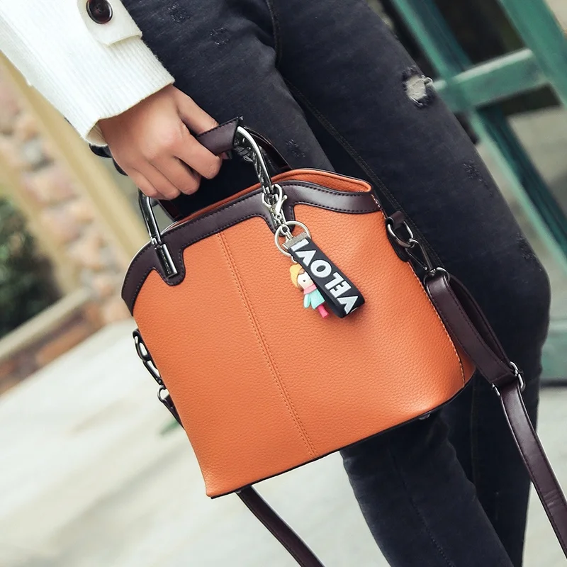 PUBGS 2018 New Handbag Women Shoulder Bags Doll Pendant for Ladies Designer Brand Female Messenger Bag High Quality Metal Handle | Багаж и