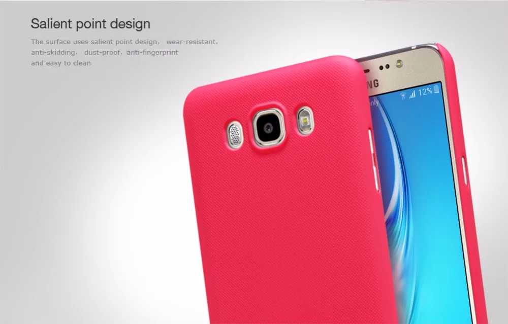 Чехол для Samsung J7108(Galaxy J7 2016) NILLKIN суперматовый жесткий чехол накладка с защитной
