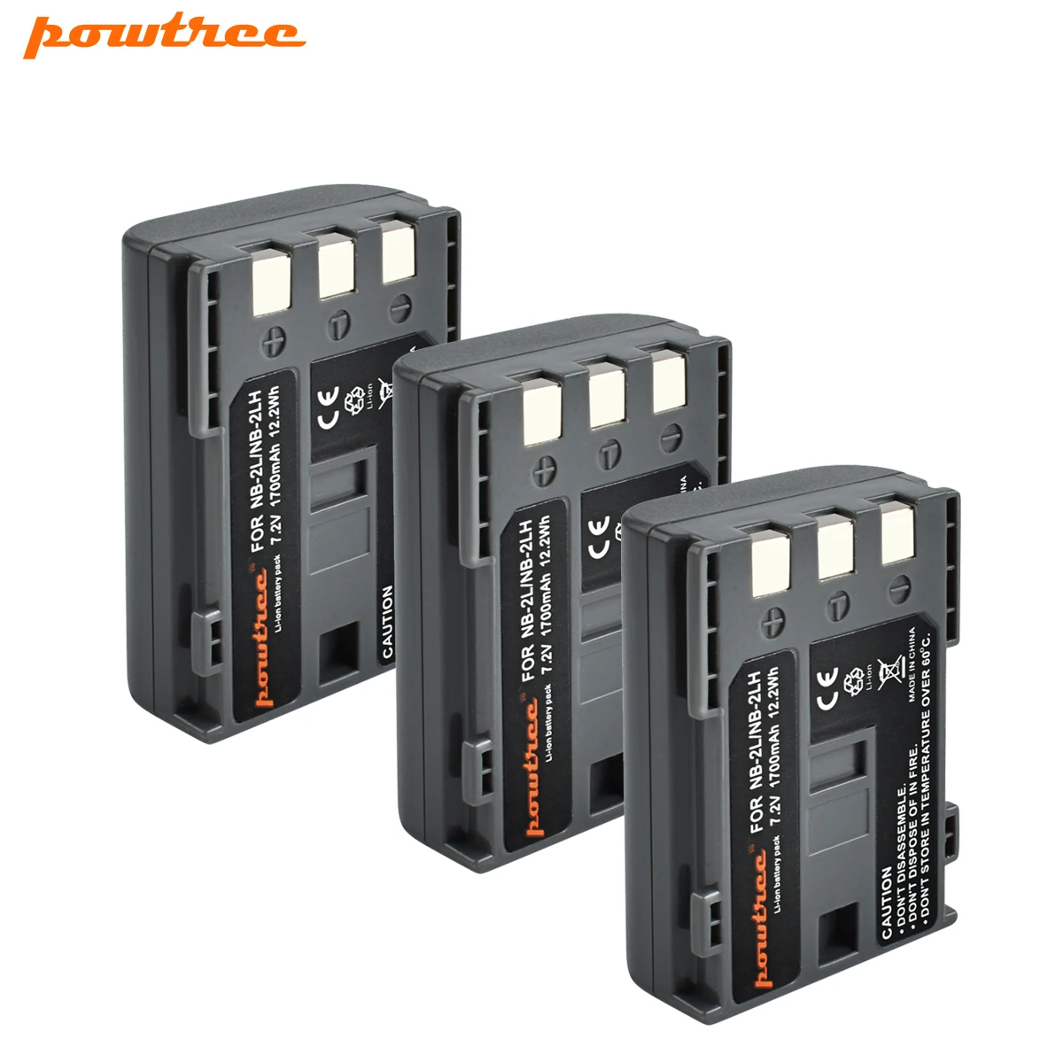 3x1700 mAh литий ионная NB 2L NB2L 2LH камера Литий аккумуляторная батарея для CANON 350D 400D G7 G9