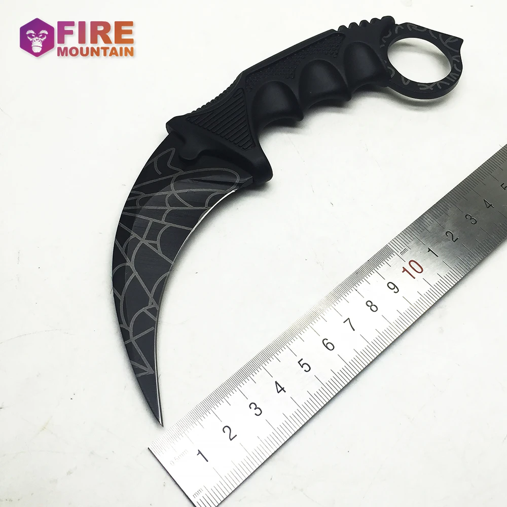 Bmt Karambit CS Go фиксированным лезвием Ножи никогда не увядает Counter Strike тактический
