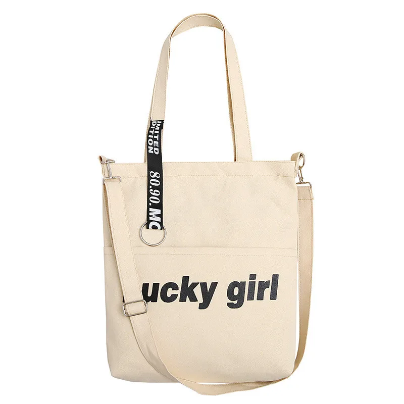 Новая Черная Повседневная сумка в духе колледжа 2019 модная Холщовая Сумка с