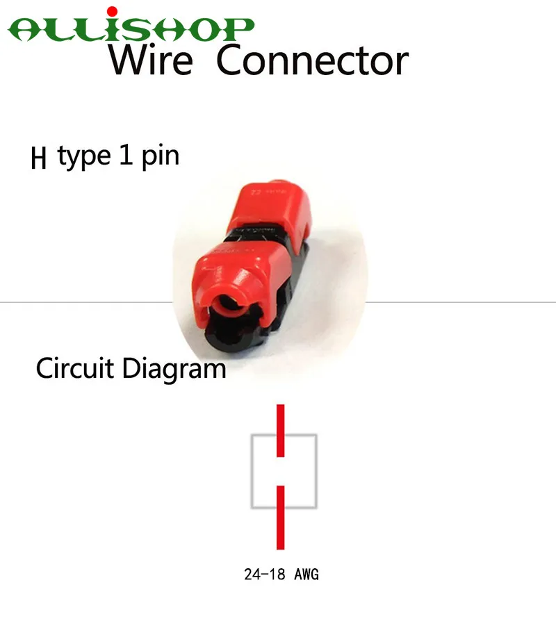 Проводной соединитель для проводов 24 18 AWG 4 типа 2 контакта 1 канал Т образный 370 в 10