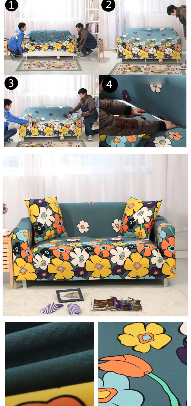Slipcovers диван плотный обертывание все включено нескользящий секционный эластичный чехол на весь диван/полотенце один/два/три/четыре-местный
