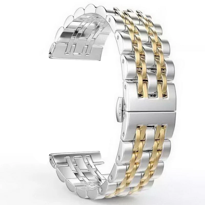 neway Butterfly Lock Stainless Steel Bracelet Strap For Apple Watch Band iwatch Watchband 38mm 42mm | Наручные часы