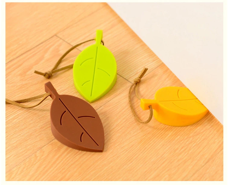 1 шт. силиконовый ограничитель двери в виде листьев|Коврики для ванной| |