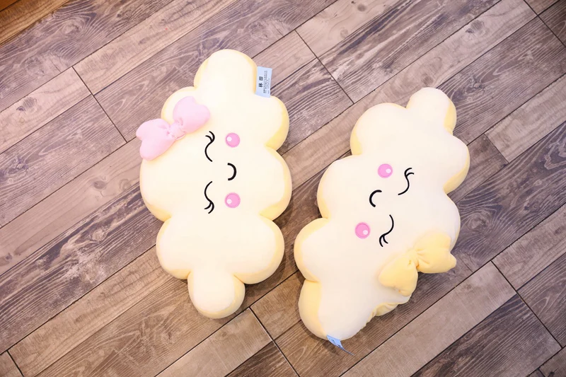 Мягкая плюшевая подушка с милой улыбкой и белым облаком, Kawaii Cloud, мягкие плюшевые игрушки для детей, детские подушки, подарок для девочек