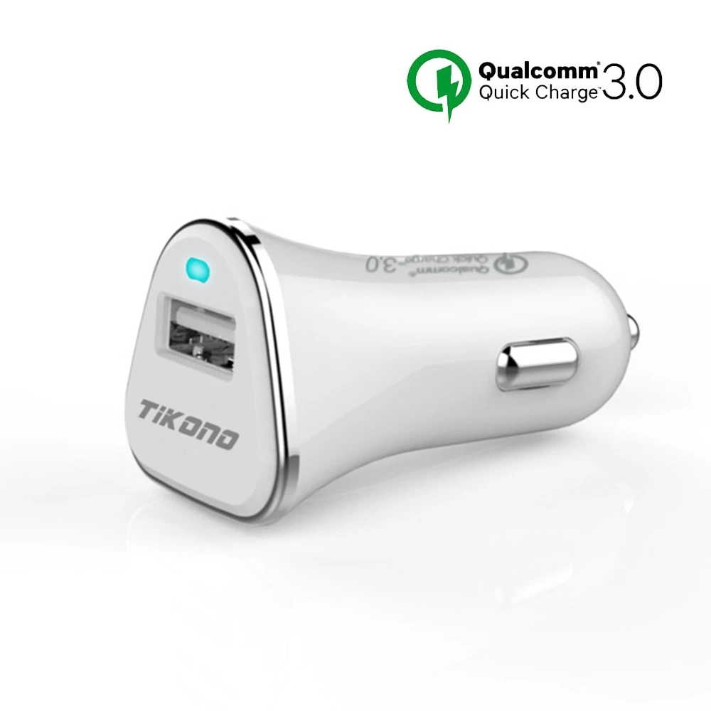 Автомобильное зарядное устройство Tikono Qualcomm Quick Charge 3 0 5V 3A с быстрой USB зарядкой для