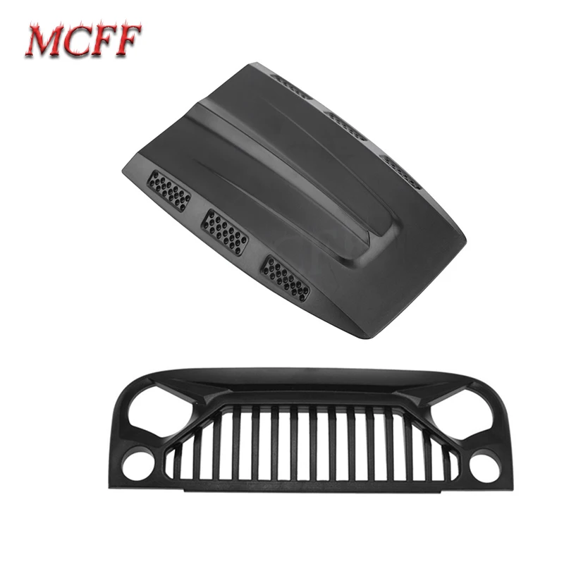 Впускная решетка для автомобиля RC Передняя лицевая и моторная капот 1/10 Rock Crawler Axial