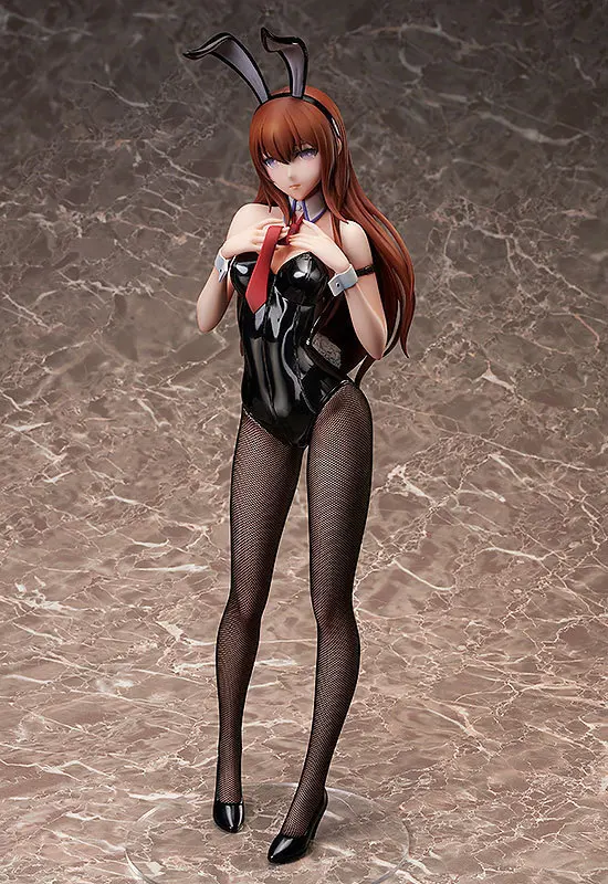 Steins Gate макисэ курису фигурки освобождение сексуальная девушка зайчик Черная форма модель игрушки 34 см