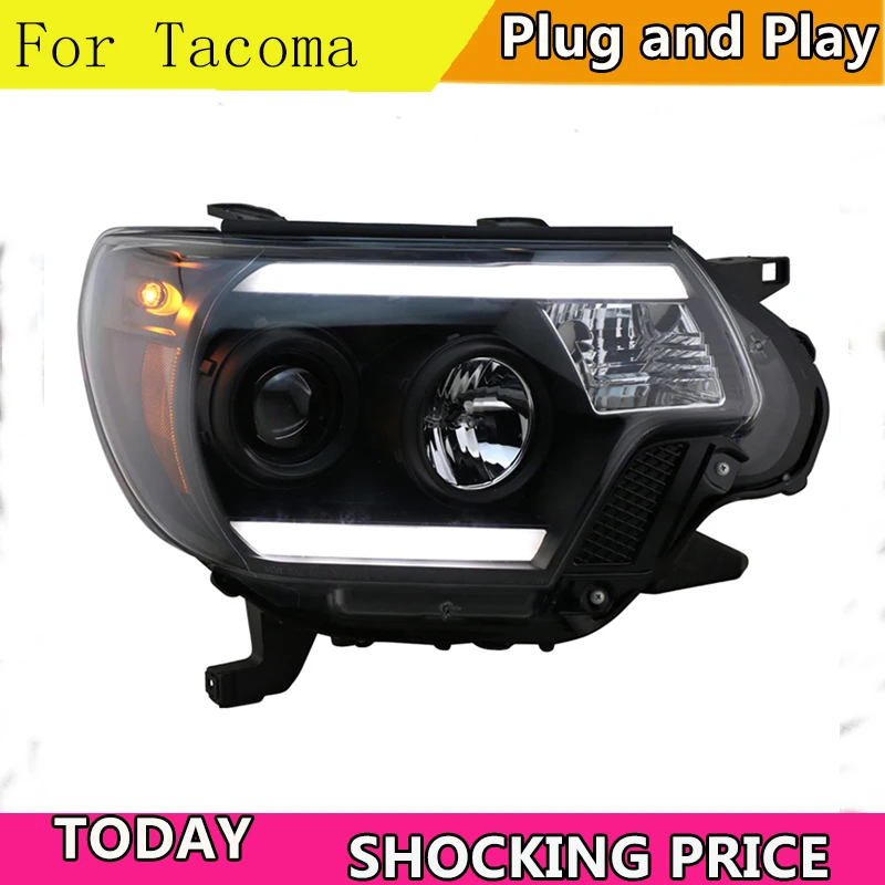 Doxa автомобильный Стильный чехол для фары Toyota Tacoma 2012 2015 светодиодный фонарь H7 D2H Hid