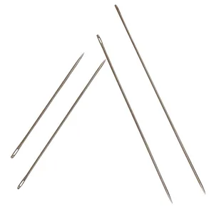 Иглы для вязания шерстяные, с большим ушком, 4 шт., C42