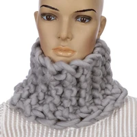 new korean shag line ring scarves winter warm handmade knitting women iceland hair scarf for adult 2223cm can be customized