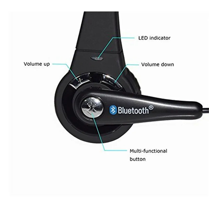 New Wireless Bluetooth Headset Over-the-Head Noise Canceling Headphones Game BT Earphone For PS3 Truck Driver Phones | Автомобили и