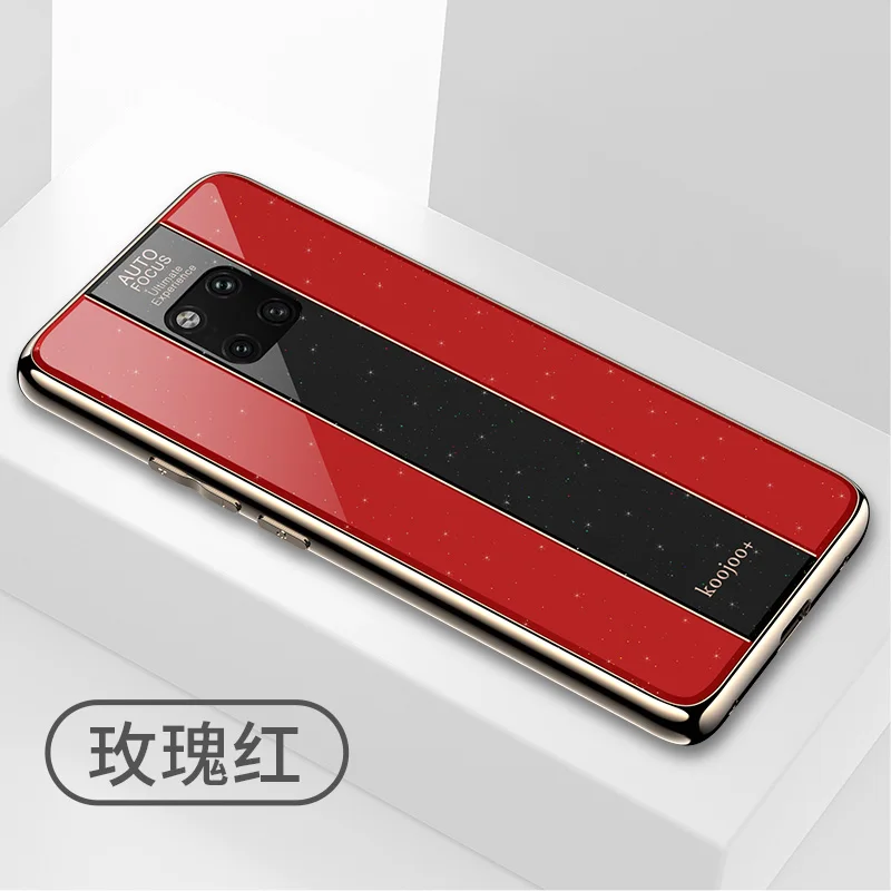 For Huawei Mate 20 Pro 20X Case Silicone Frame Tempered Glass Plexiglass Mirror Cover for 9 10 case |