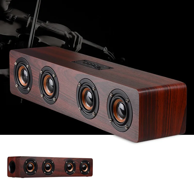 Madetec 4 HiFi деревянный bluetooth Динамик бас стерео surppot карты памяти AUX сабвуфер для ТВ