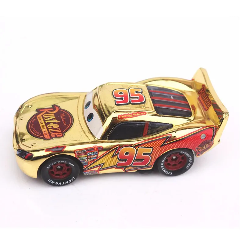 Disney Pixar Cars 2 Gold Silver Figures Toy Metal Action simulation light Car | Игрушки и хобби