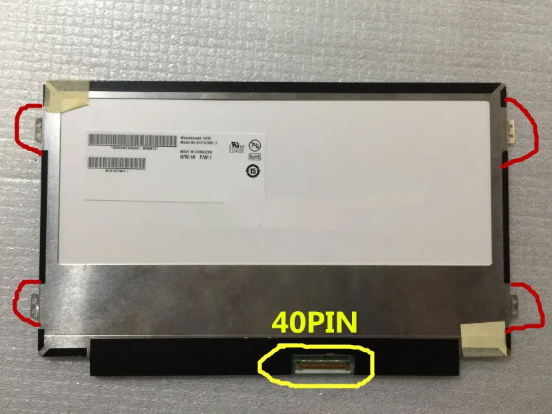 Оригинальная 10-дюймовая светодиодная ЖК-панель B101XTN01.1 N101BGE-L31 Rev C1 HSD101PHW1-A00 WXGA HD 1366X768