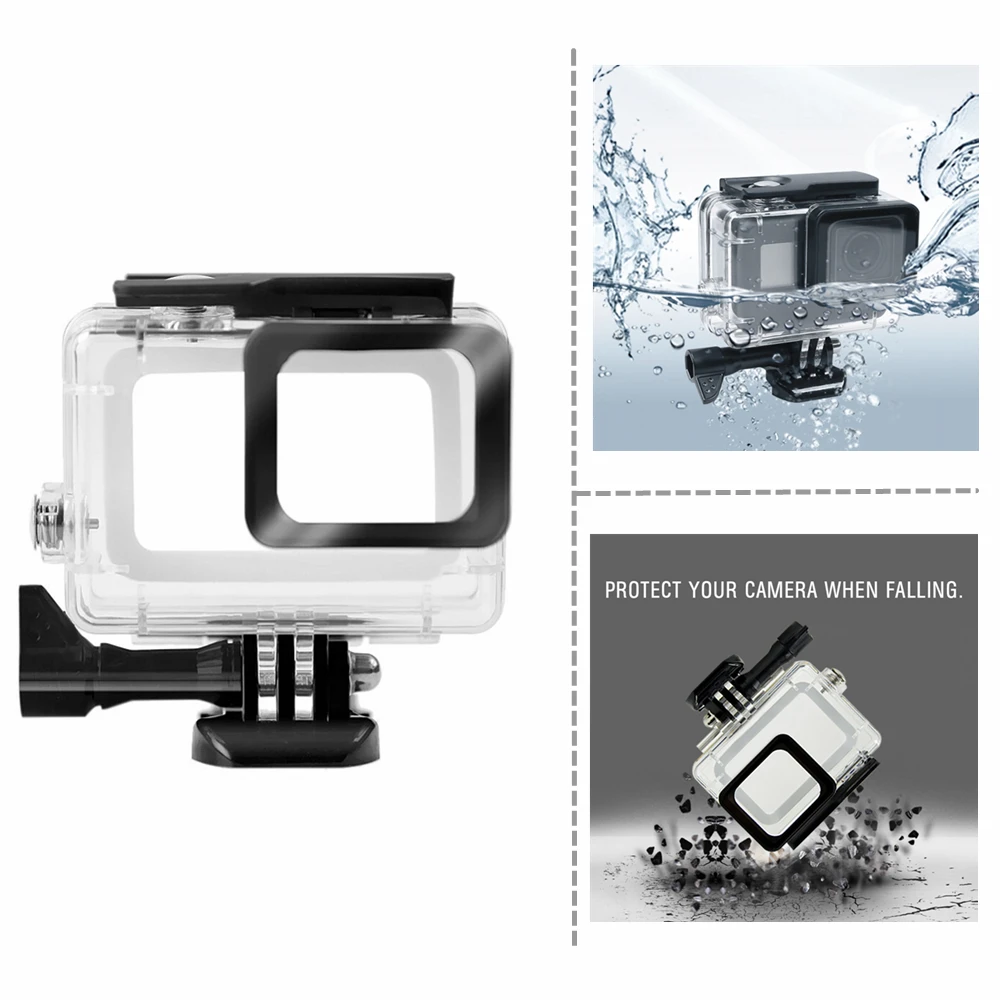 Купить SnowHu для Gopro 7 набор аксессуаров для Gopro Hero 7 6 5 водонепроницаемый защитный чехол нагрудное крепление монопод для Go Pro 7 6 5 GS41