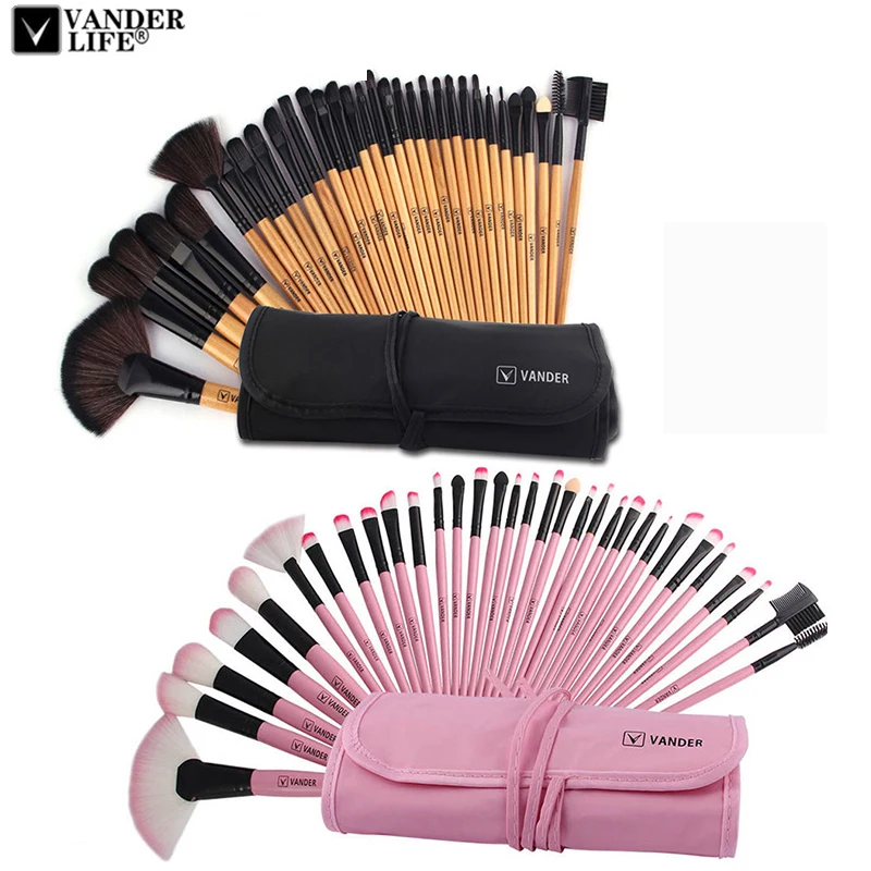 32 шт. профессиональные кисти для макияжа VANDERLIFE|pincel maquiagem|32pcs makeup brushesfoundation brush |