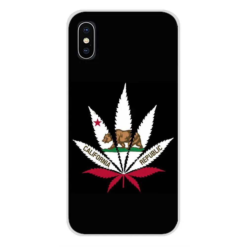Чехол для мобильного телефона медведь California флаг Apple iPhone X XR XS MAX 4 4S 5 5S 5C SE 6 6S 7 8 Plus