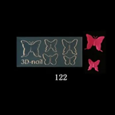 134 узоров 3D акриловые формы для украшения ногтей силиконовые формы для дизайна ногтей шаблоны шаблон формы для ногтей салон DIY(81-134 - Цвет: 122
