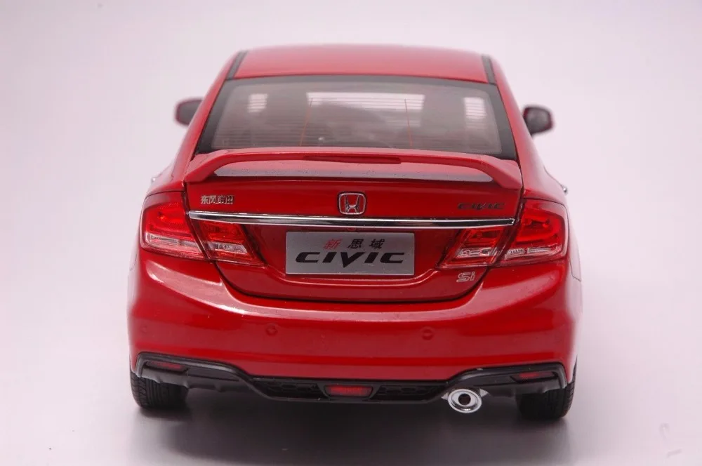 1:18 литья под давлением модель для Honda Civic 9 красный сплав игрушечный автомобиль миниатюрная коллекция подарки MK9