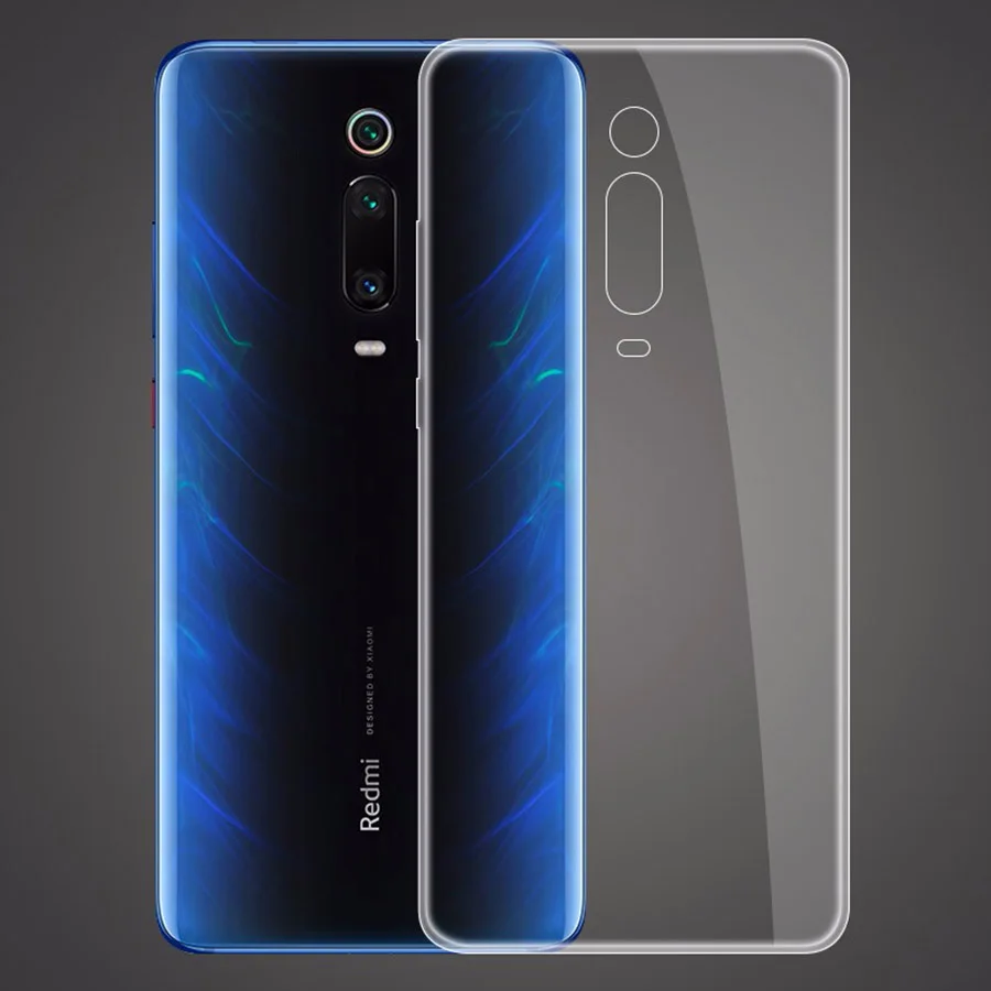 Мягкий прозрачный чехол для телефона Xiaomi mi 9 T Pro из ТПУ Red K20 силиконовый