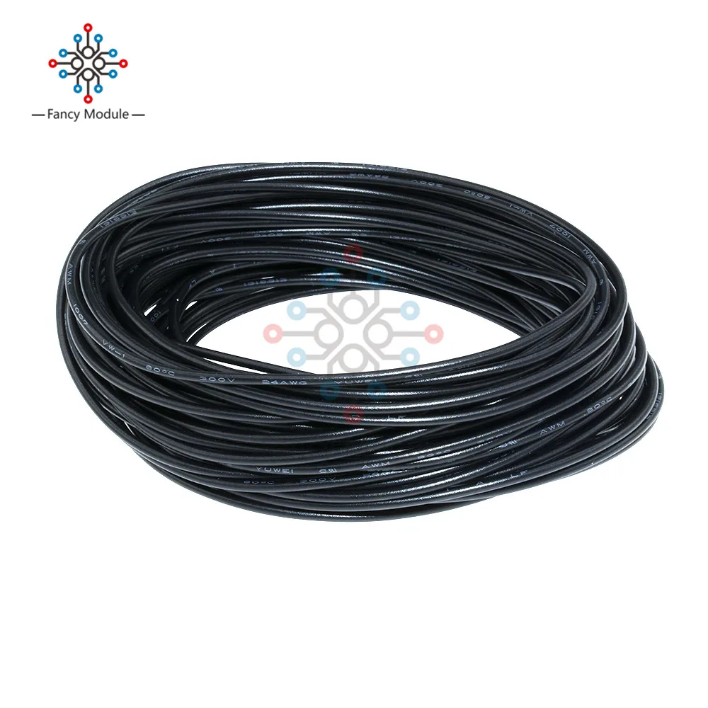 Красный желтый голубой черный гибкий яркий женский 24 10 м 300 в|cable 10m|cable wirecable stranding |