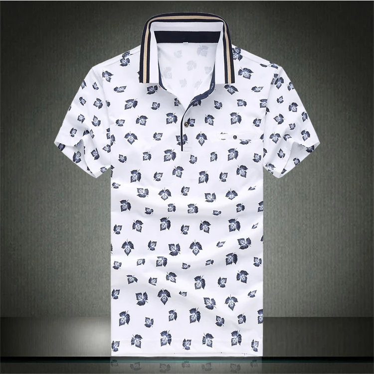 

Free shipping Summer plus size mens Summer Fashion Men's Clothing Casual Stripe Short Sleeve T Shirts Men Slim Fit Turn-Down 6XL
