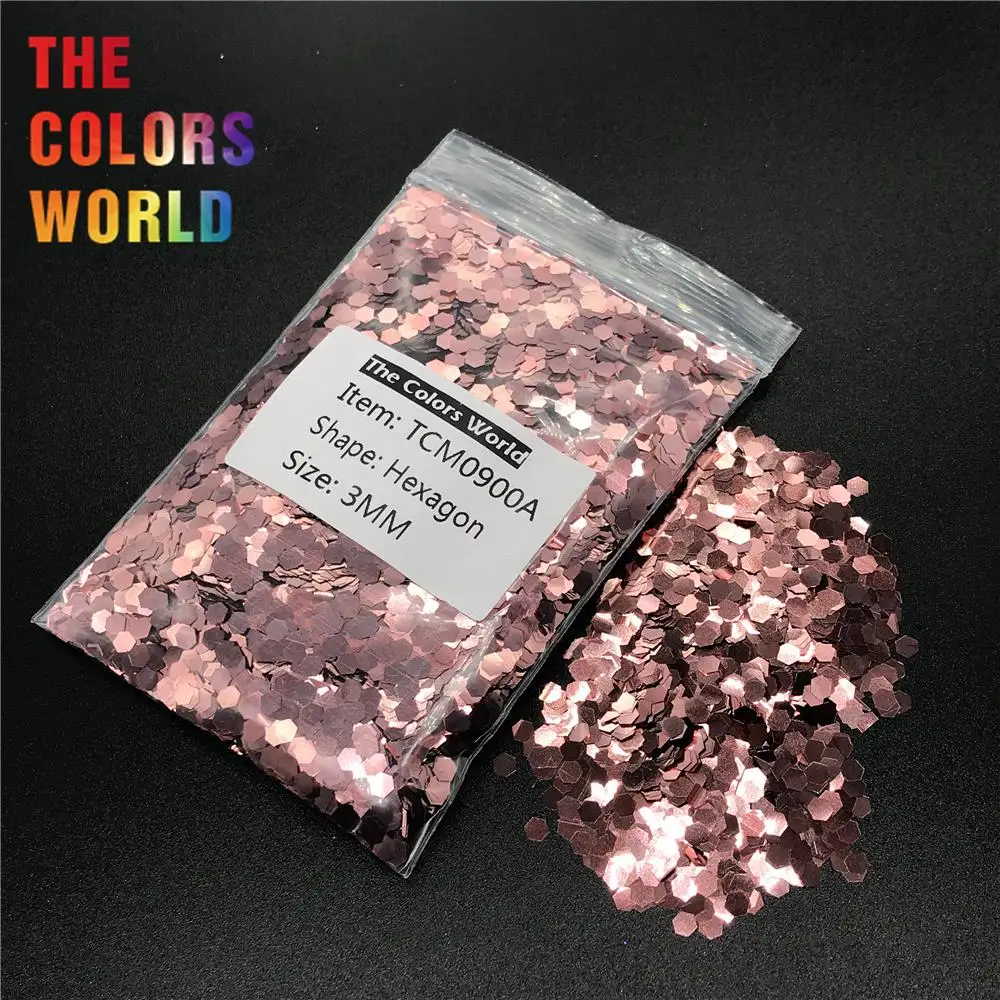 

TCM0900A Coral Pink Color Metallic Luster Hexagon Shape Nail Glitter Nail Art Decoration Makeup Gel Henna Tattoo Handwork DIY