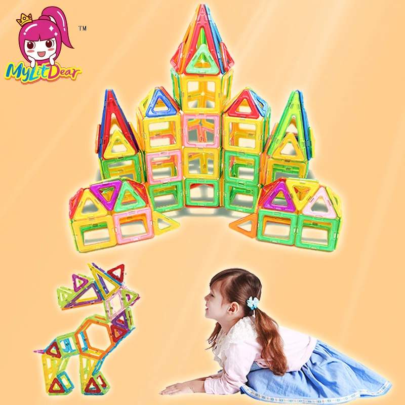 MyLitDear 213 шт. дворец магнитные игрушки строительные блоки мини 3D DIY Пластик