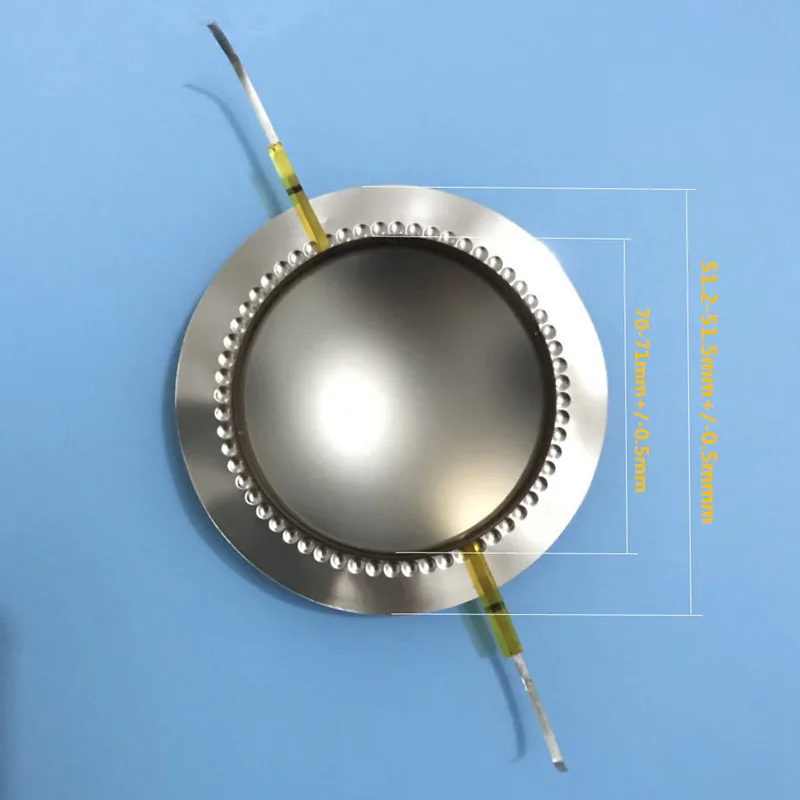 51.2mm 51.5mm core titanium mylar speaker coil high-pitch loudspeaker high pitch repair accessory 5pcs/lot | Электроника