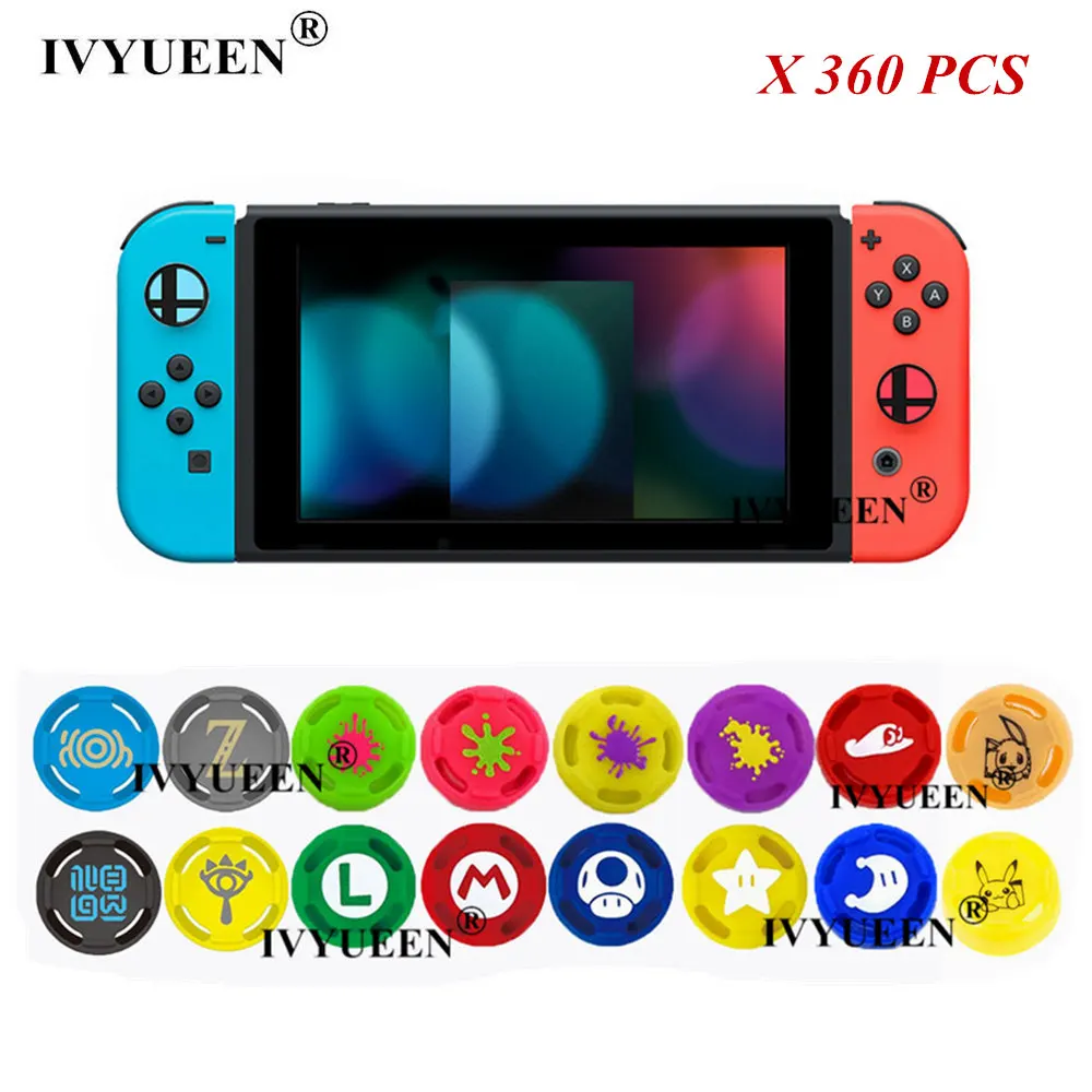 IVYUEEN 360 шт. аналоговые ручки для переключателя Kind NS Joy-Con Thumb Caps для kindydoswitch JoyCon джойстик Защитная крышка