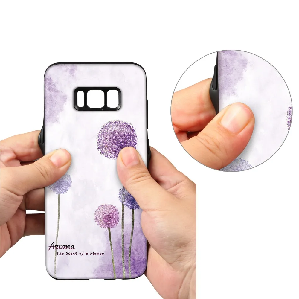 Лабиринт для Samsung Galaxy S8 Красочные Окрашенные телефона чехол Фиолетовый Одуванчик