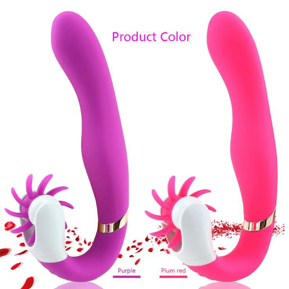 12 скоростей вращения оральный секс язык игрушка Лизун G Spot фаллоимитатор