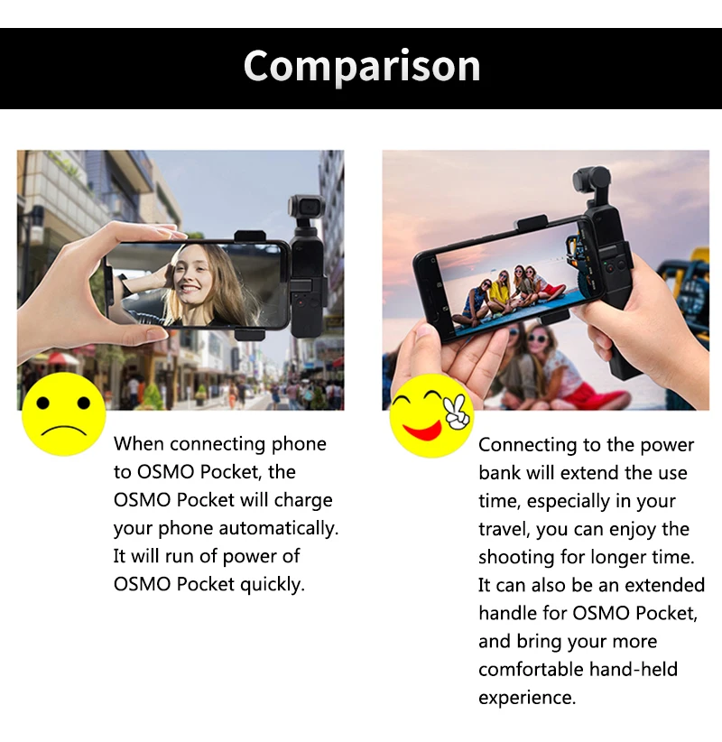 Startrc DJI OSMO Карманный зарядный чехол мини ручка карданный расширительные части аксессуары портативный внешний аккумулятор зарядное устройство