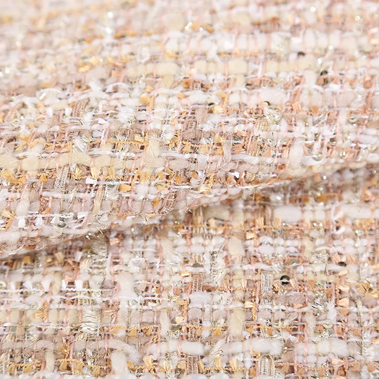 Твидовая ткань модная женская одежда свитер куртка Fabrics-365gsm (5% шерсть 30% акрил 65%
