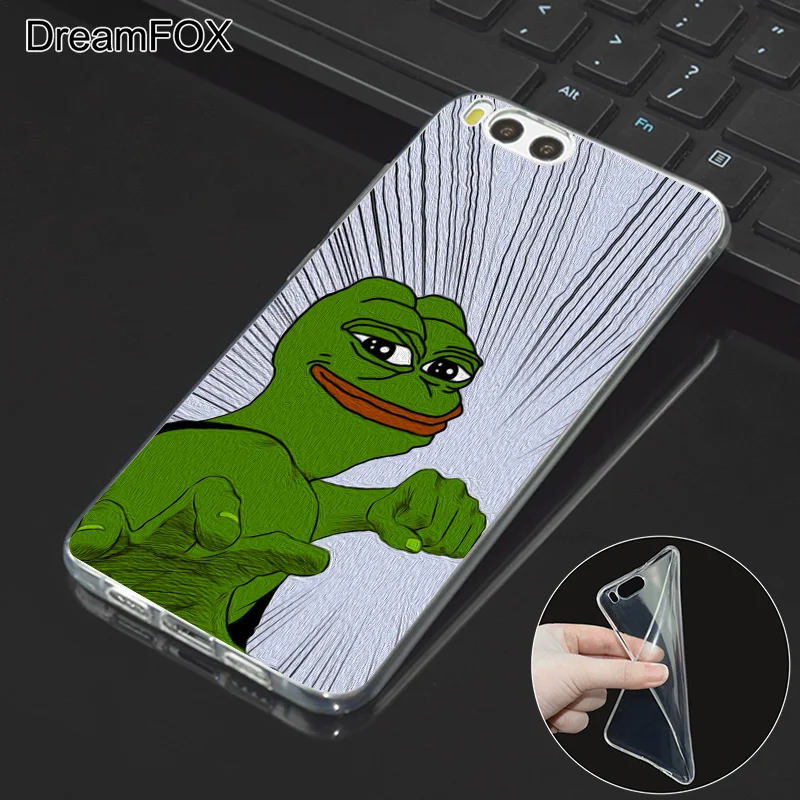 DREAMFOX M276 Pepe мемы грустная Лягушка Мягкий ТПУ силиконовый чехол для Xiaomi Mi Note 2 3 4 5 6 8