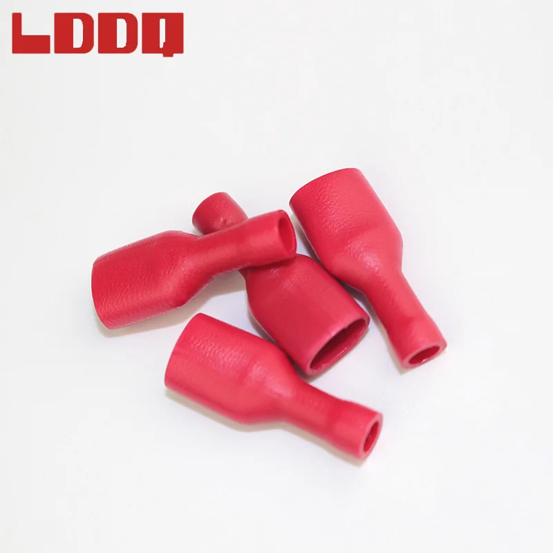 LDDQ 100 шт. красная полностью изолированная гнездовая обжимная Клемма