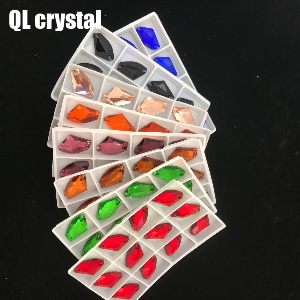 Special-shaped crystal sewn on rhinestones without claws flat back Navette стразы stone used for clothing decoration | Дом и сад