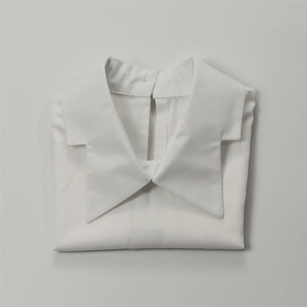 Модный женский съемный нагрудник с двойным острым ложным воротником из хлопка