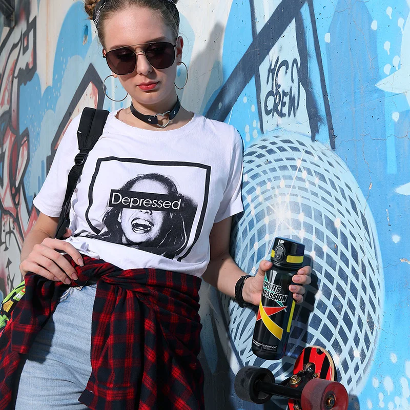 Бутылка для воды UZSPACE Мужская портативная креативная фитнеса на открытом