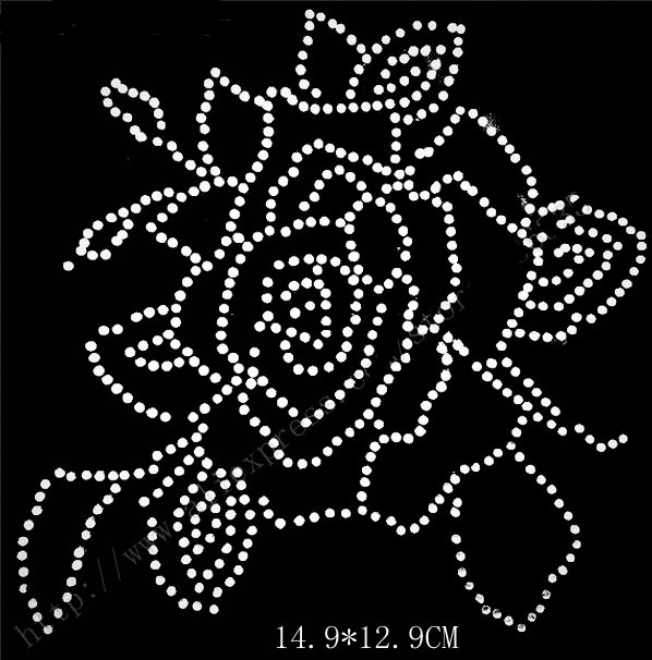 Новое поступление Горячая продажа в США белая роза цветок исправление узор из