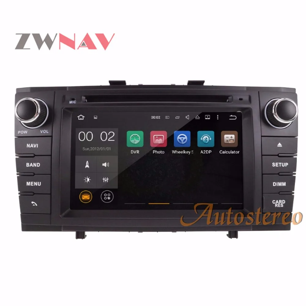 Android 9,0 4 Гб+ 32 Гб HD экран с DSP Bluetooth WiFi USB автомобильный gps dvd-плеер для черного Toyota Avensis T27 2009