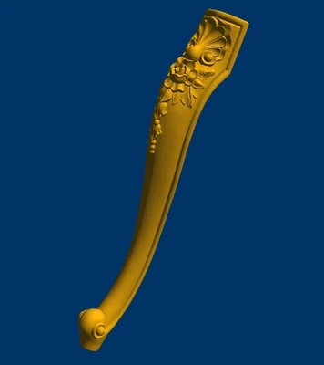 Модель 3D STL для фрезерного станка с ЧПУ рельефная мельница ножки стола стула
