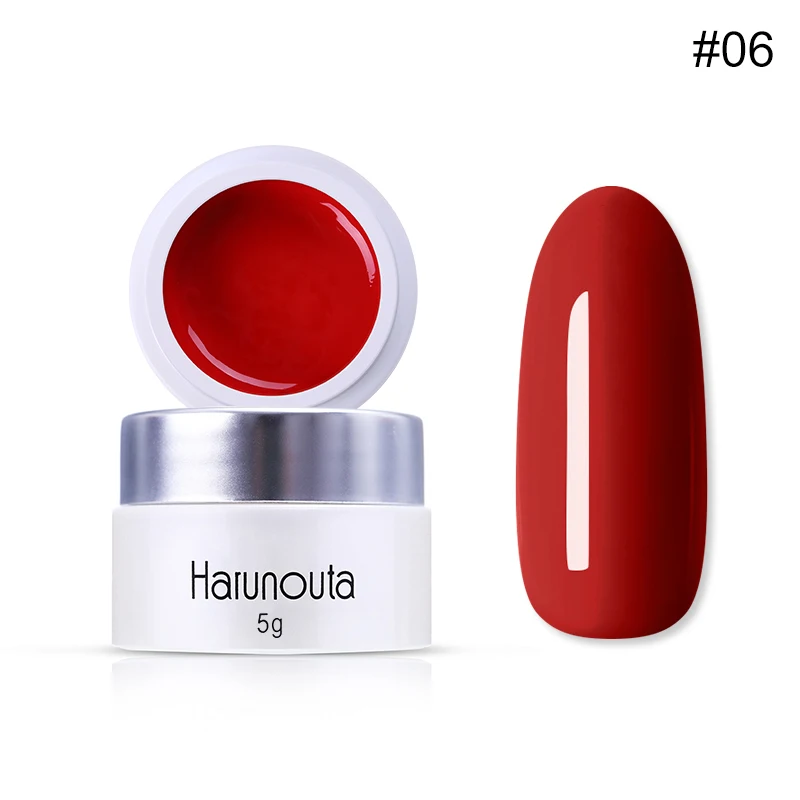 Harunouta-06 Harunouta рисунок металлик Гель-лак для ногтей 3D тиснение Серебряная Золотая линия шелковая точка паук лак для ногтей зеркало для маникюра - Цвет: Harunouta-06