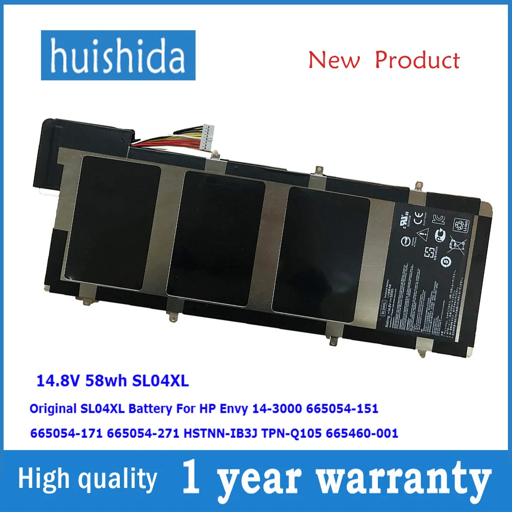 14 8 V 58wh SL04XL новый оригинальный аккумулятор для ноутбука HP Envy 14-3000 665054-171 de 665054 -271