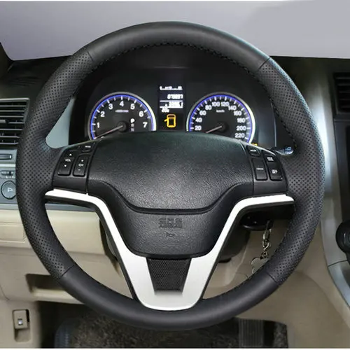 

Автомобильные аксессуары, кожаная строчка вручную для Honda CRV чехол рулевого колеса автомобиля 2007 2008 2009 2010