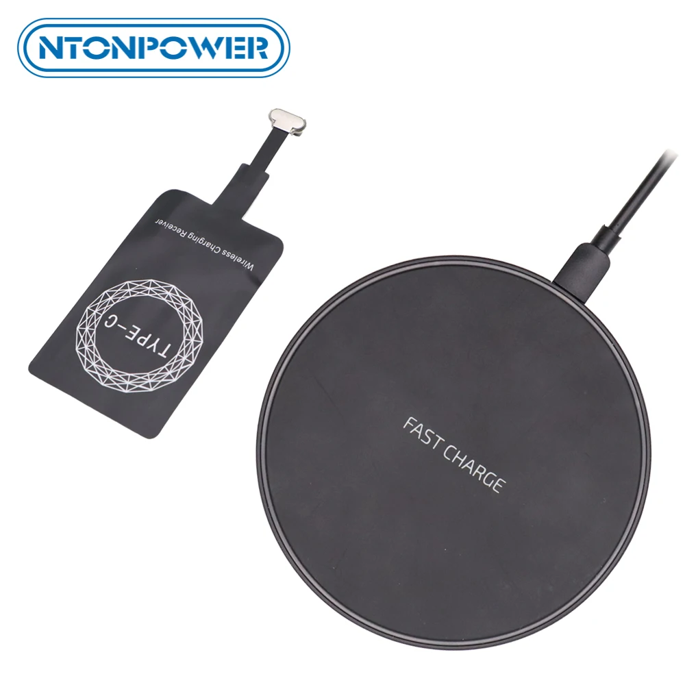 NTONPOWER Qi Беспроводное зарядное устройство приемник для iphone Android Быстрое
