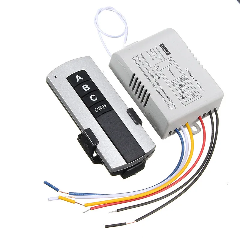 Беспроводной пульт дистанционного управления 2/3 в 220 путей|way switch|lamp switchlamp control switch